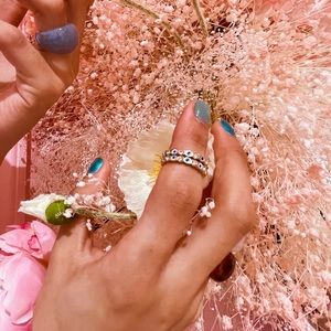 Evil eye stackable ring 🧿